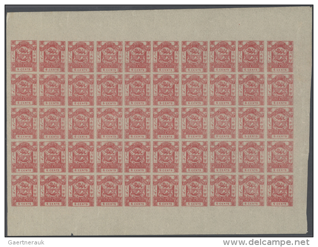 1888/1892, Definitives Coat Of Arms "Postage &amp; Revenue", Lot Of Seven Complete U/m Sheets Of 50 Stamps Each:... - Autres & Non Classés