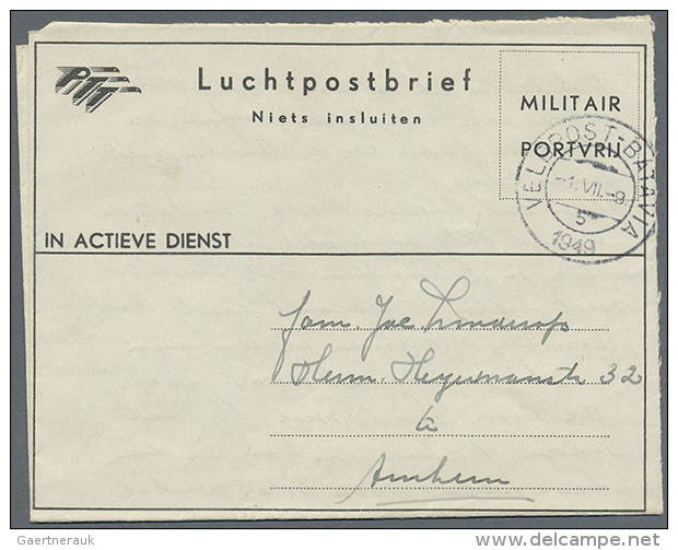 1945/1958 (ca.), MILITARY MAIL: Accumulation With About 135 Unused And Used Military Mostly Formular Airmail... - Indes Néerlandaises