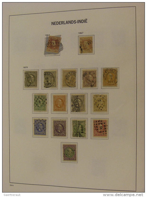 1864/1949: With The Exception Of 1 Stamp (no. 260, 50 Cent With Watermark), In The Mainnumbers Complete Mint Hinged... - Niederländisch-Indien