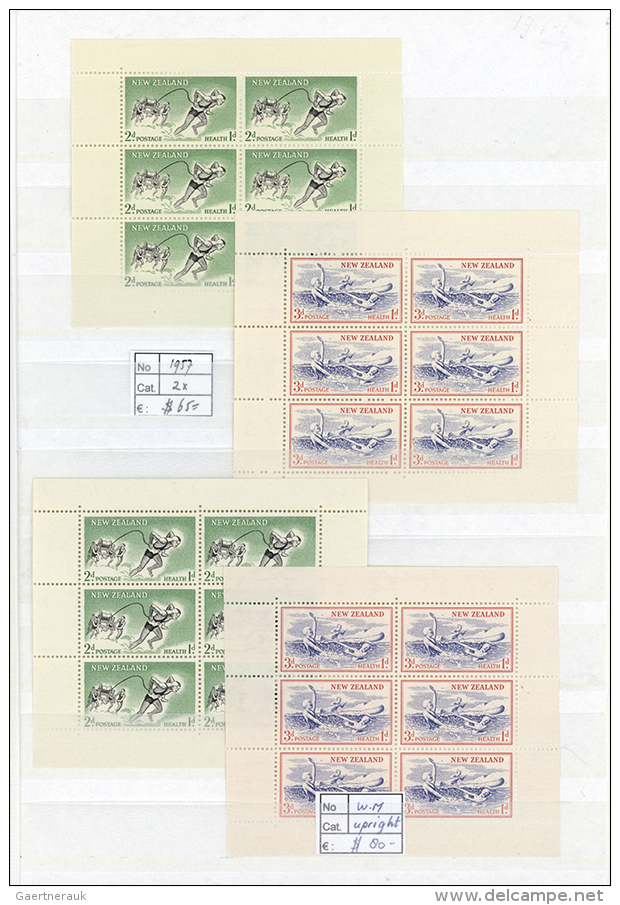 1957/2013, U/m Collection Of Apprx. 270 Souvenir/mini Sheets (only Few Are Hinged), Neatly Sorted In Two Stockbooks... - Autres & Non Classés