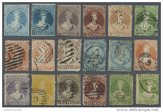 1857/1990 (ca.), Collection In Davo Album With Many Better Issues Starting With About 45 Chalon Heads (imperf. Or... - Autres & Non Classés