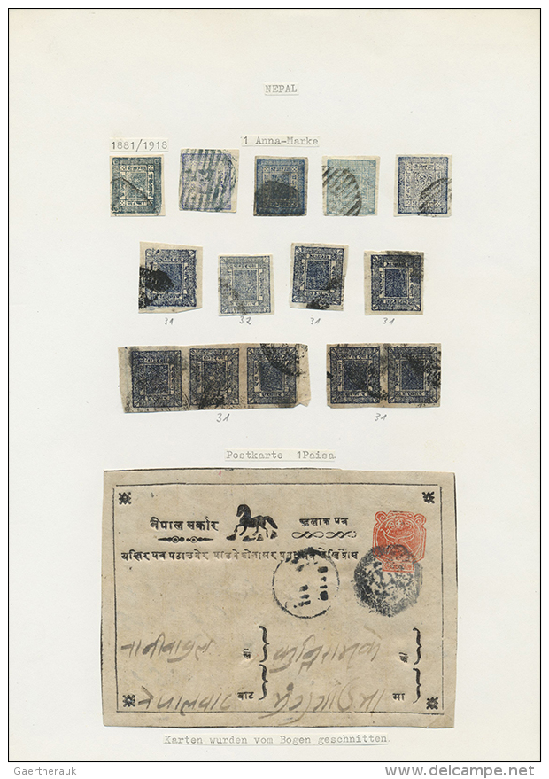 1881/2002, Valuable Collection Starting With Early Issues Incl. Pairs, Different Types, Colourshades, Papers And... - Népal