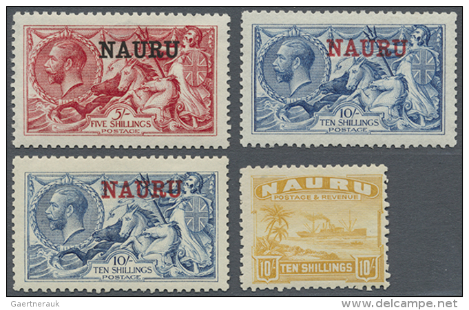 1916-35: Collection Of The First Sets Complete, Mint Never Hinged Or (few) Lightly Hinged, Including See Horses... - Nauru