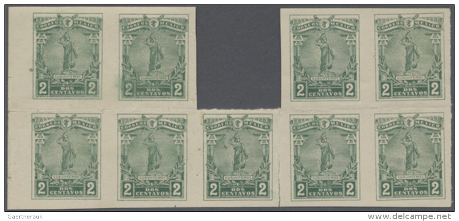1915, Definitives "National Symbols/Prominent Mexicans", Assortment Of Apprx. 220 Stamps Within Units, Showing... - Mexique