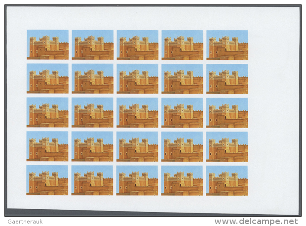 1980, Progressive Proofs Set Of Sheets For The Issue SOUTH MOROCCAN ARCHITECTURE. The Issue Consists Of 1 Value And... - Maroc (1956-...)