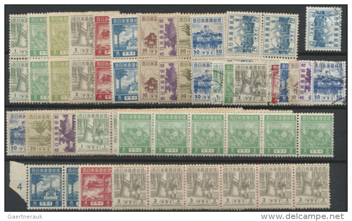 1948/1957, Mint Collection Of SG Nos. 1/40 (except 28), In Addition Japanese Occupation Of Malaya 1943 Pictorials... - Malaysia (1964-...)