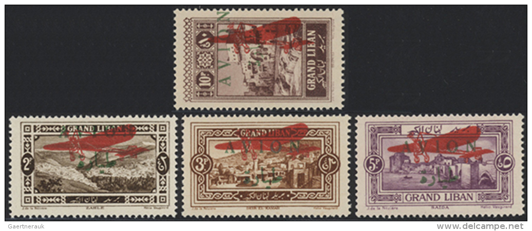 1924-45, Stock Of Mint Stamps And Blocks Including 1924 10c. &amp; 30c. Pasteur, Surcharge Varieties (Scott 15-16... - Liban