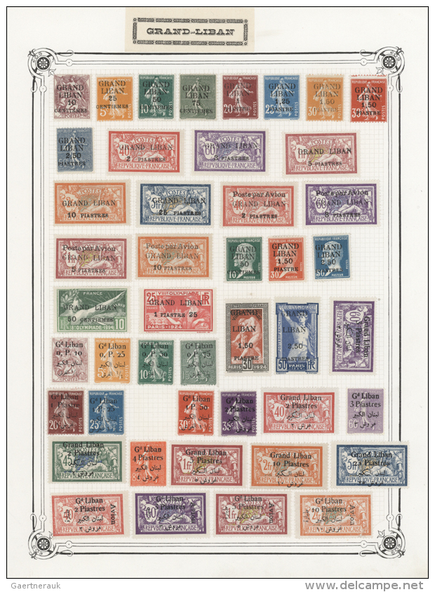 1924/1942, A Mint Collection Of Apprx. 285 Stamps On Album Pages, Well Collected Throughout Showing Many... - Liban