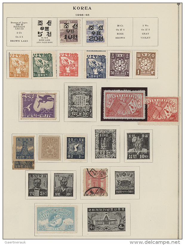 1946/1974, Mainly Mint Collection On Album Pages With A Nice Section Early Issues, Overprints, Commemoratives,... - Corée Du Sud