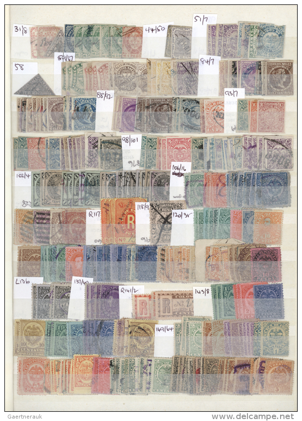 1870/1990 (ca.), Used And Mint Collection/accumulation Neatly Sorted On Stockpages With Many Interesting Items,... - Colombie