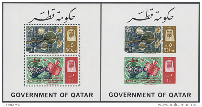 1957-1980's: Basic Collection Of Mostly Mint Stamps, With Complete And Short Sets, And The Better 1966 "United... - Qatar