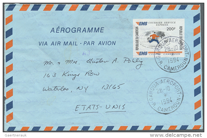 1962/1995 (ca.), AEROGRAMMES: Accumulation With About 400 Unused And Used/CTO Aerogrammes With Many Provisional... - Cameroun (1960-...)