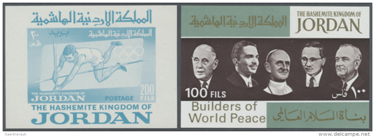 1960/1967, U/m Accumulation Of Commemorative Issues And Souvenir Sheets, Apparently Only Complete Issues Mainly... - Jordanie