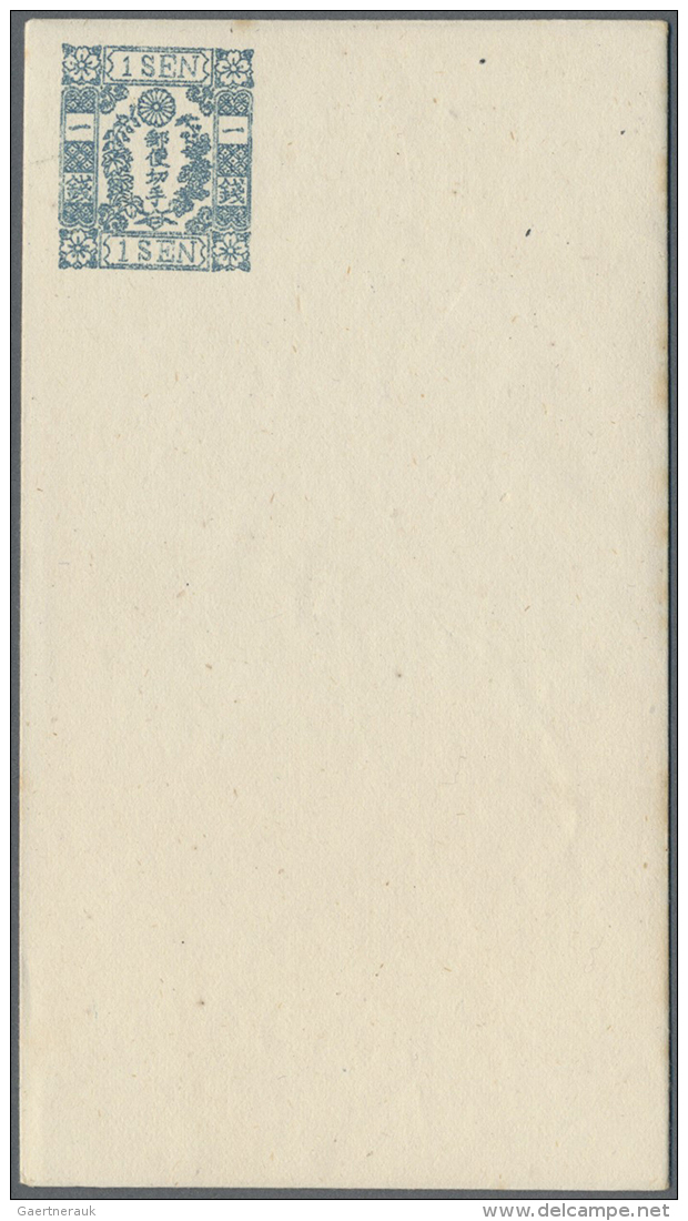 1873/98, Mint And Used Collection Of Stationery On Pages, Envelopes Mint (7 Inc. Cherry Blossoms X5, These Clean... - Autres & Non Classés