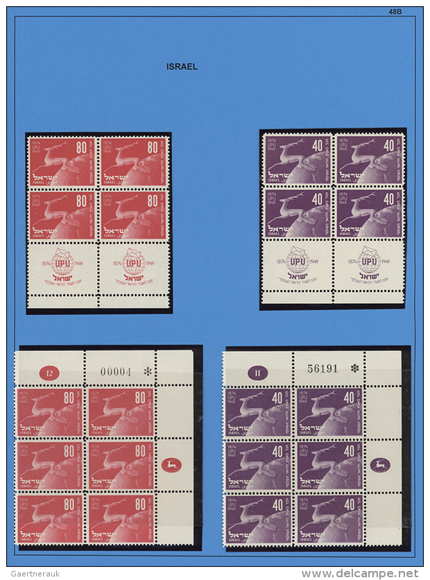 1949, 75th Anniversary Of UPU (Bale Nos. 27/28), Specialised Assortment Incl. Tabbed Values, Many Se-tenants,... - Autres & Non Classés