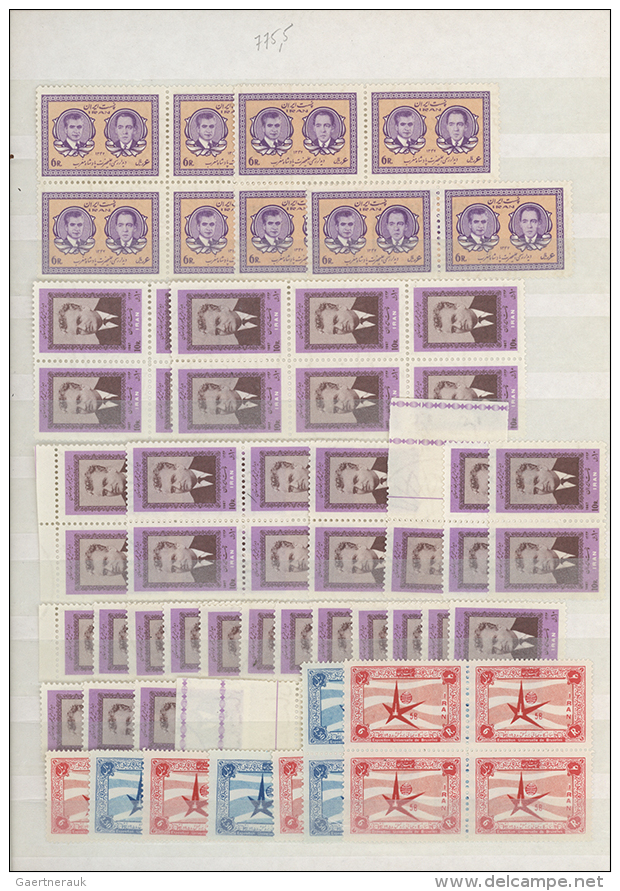 1951/1973, Comprehensive U/m Assortment Of Apparently Only Complete Issues, Mainly Commemoratives Within Units... - Iran