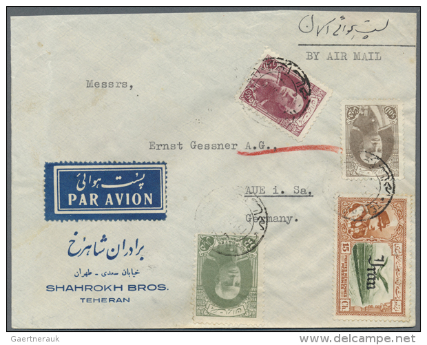 1939/1940, Small Lot Of 8 Letters And 1 Ppc, Five Of Them Sent To Germany. (D) - Iran