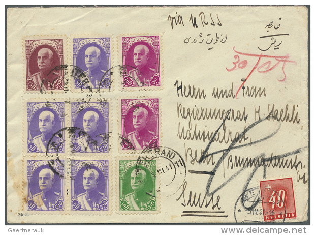 1916/1947, Assortment Of 29 (mainly Commercial) Covers/cards (incl. 2 Franked Baggage Tags) Showing A Good Array Of... - Iran