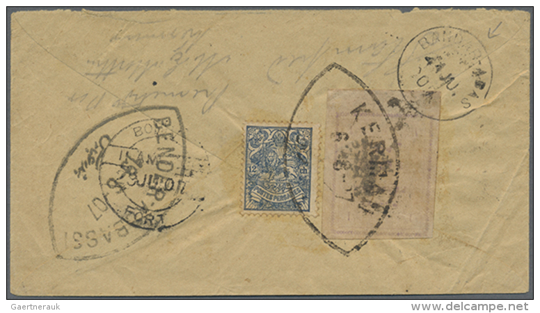 1904/1946, Group Of Six Better Entires With Attractive Frankings, Also A Avis De Reception Of The JDS (Jewish... - Iran