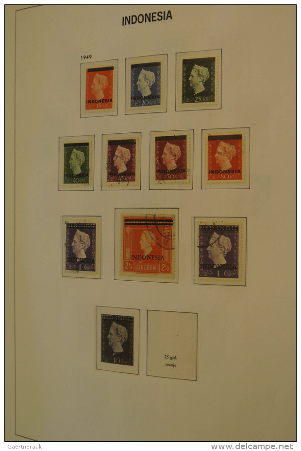 1949/85: Almost Complete, MNH, Mint Hinged And Used Collection Indonesia 1949-1985 In Davo Album. Collection... - Indonésie