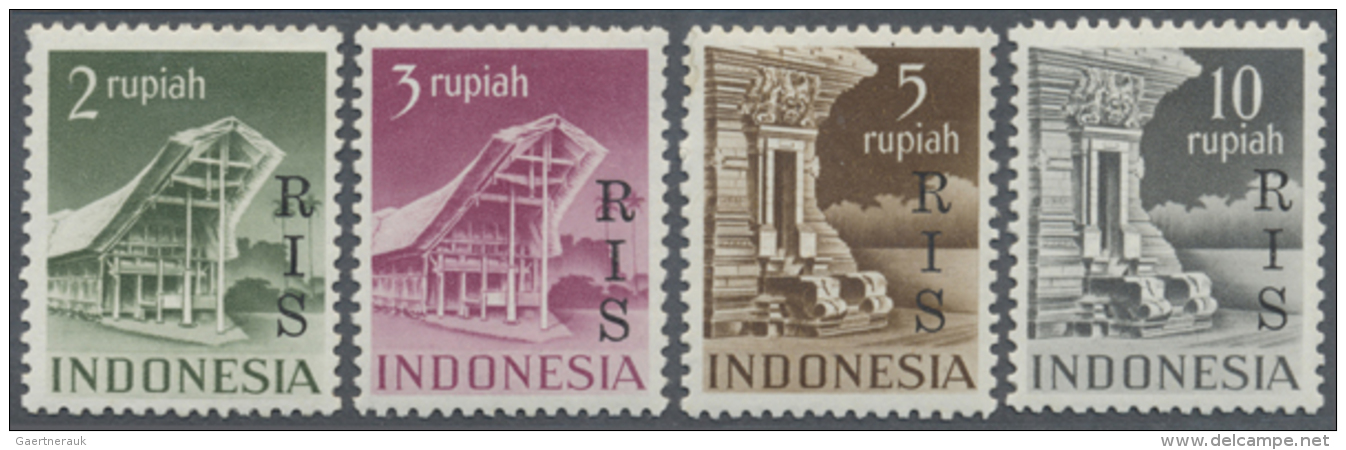 1948/1986, Stock In One Big, Full Filled Stockbook, Also With Complete RIS-overprint Issue 1950 Unused, 4 Highest... - Indonesia