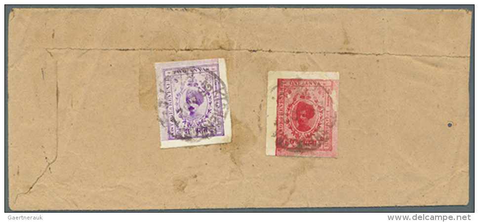 KISHANGARH 1913/1947: Six Franked Covers And Documents Including 1913 2a. And 1a. On Cover Tied 1927 Kishangarh... - Autres & Non Classés