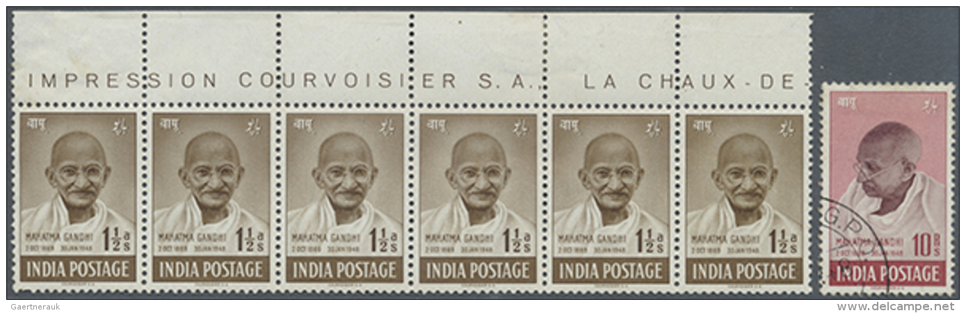 1947-1980: Used And Mint Collection From Independence, Including Cpl. Set Gandhi Used, Some Gandhi Anna Values... - Autres & Non Classés