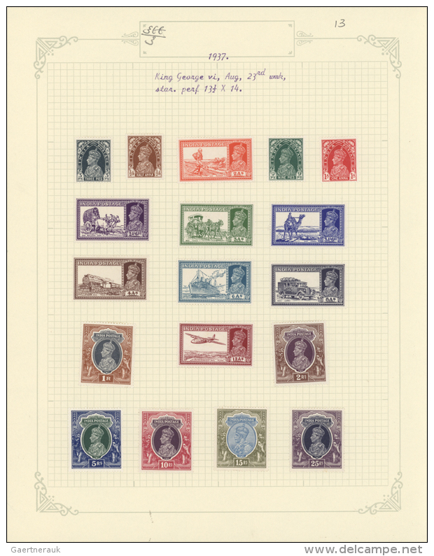 1911-46: Mint Collection Of About 90 Stamps Of KGV. And KGVI. Issues, With 5 Similar Values KGV. 1911 And 1926... - Autres & Non Classés