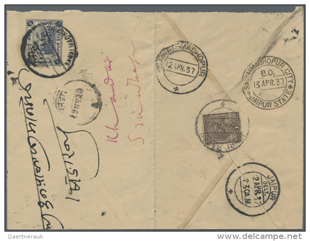 1880's/1950's Ca.: Accumulation Of About 170 Covers, Postcards And Postal Stationery From India And The Indian... - Autres & Non Classés