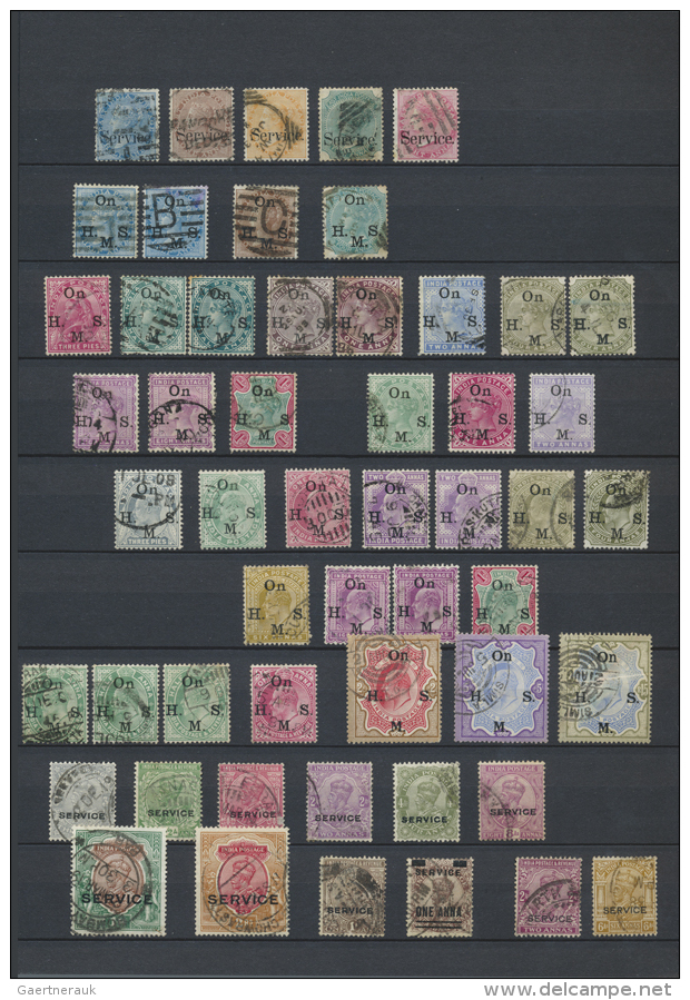 1854/1962, Used Collection On Stockpages, Slightly Varied Condition, From A Good Section QV Issues, Also Officials.... - Autres & Non Classés