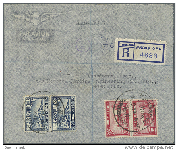 1935/62, Incoming Mail (9) Mostly Air Mails Inc. Siam And Iraq. (D) - Autres & Non Classés