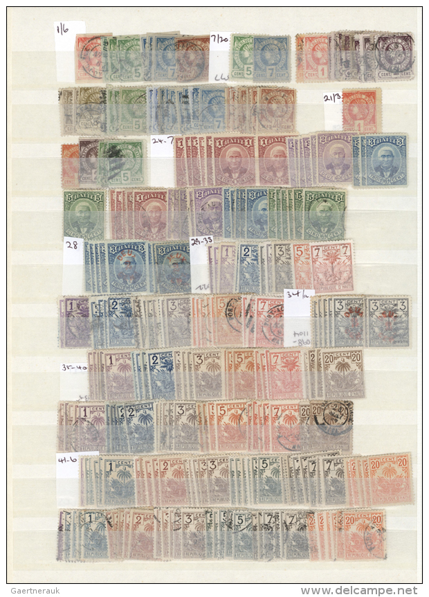 1881/1960 (ca.), Mainly Mint Collection/accumulation, Neatly Sorted On Stockpages With Many Interesting Items And... - Haïti