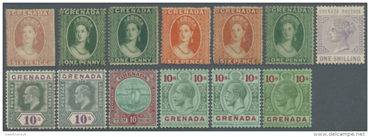 1861/1981, A Lovely Mint Collection From A Nice Section Early QV Issues, Several Overpints, 1883 &frac12; D. To 1... - Grenade (1974-...)