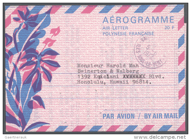 1972/1990 (ca.), Accumulation With About 85 Unused And Used/CTO Airletters And AEROGRAMMES Incl. Different Types... - Vide