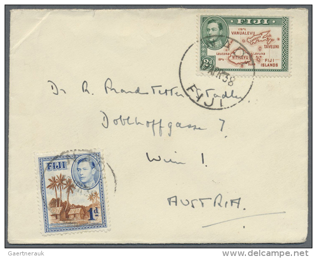 1904/1941 (ca.), Accumulation With Ten Covers And Used Picture Postcards With Several Interesting Pictures, First... - Fidji (1970-...)