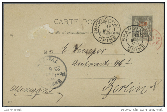 French Offices, 1898/1908, Ca., Mint Stationery All Different Cards (4 Mint Inc. 3 Reply Plus 1 Used), Letter Card... - Autres & Non Classés