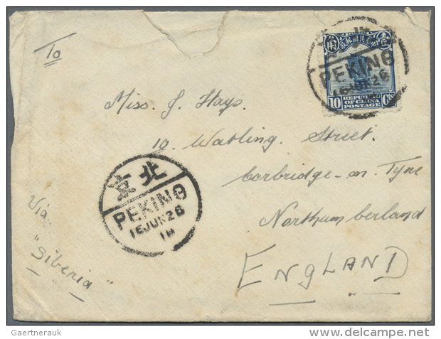 1914/38, Covers (14+1 Front), Ppc (2) Mostly From A North China Correspondence To England. (D) - Autres & Non Classés