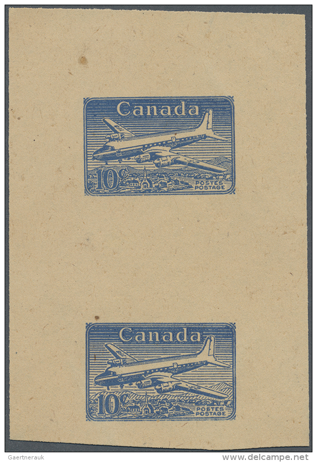 1950 (ca.), AEROGRAMMES: Unique Collection With Eight ESSAY Or PROOF Airletters Incl. Proof Impression Affixed To... - Autres & Non Classés