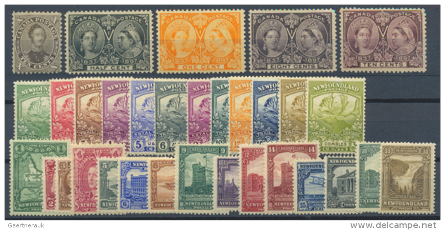 1859/1929, Mint Assortment Of 32 Stamps, Comprising Colony Of Canada 1859 10 C. Brown, Dominion SG 121/22, 130/31... - Autres & Non Classés