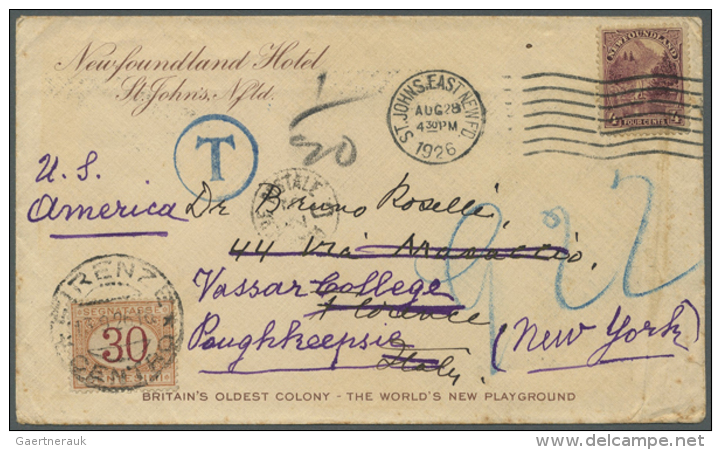 1857/1943 (ca.), Unusual Accumulation With 18 Covers And Postal Stationeries Incl. Interesting Usages, Rates And... - Lettres & Documents