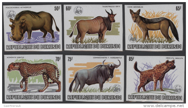 1982, African Wildlife, 2fr. To 85fr., Complete Set IMPERFORATE, Unmounted Mint (Michel Nos. 1583/95 U). (D) - Autres & Non Classés