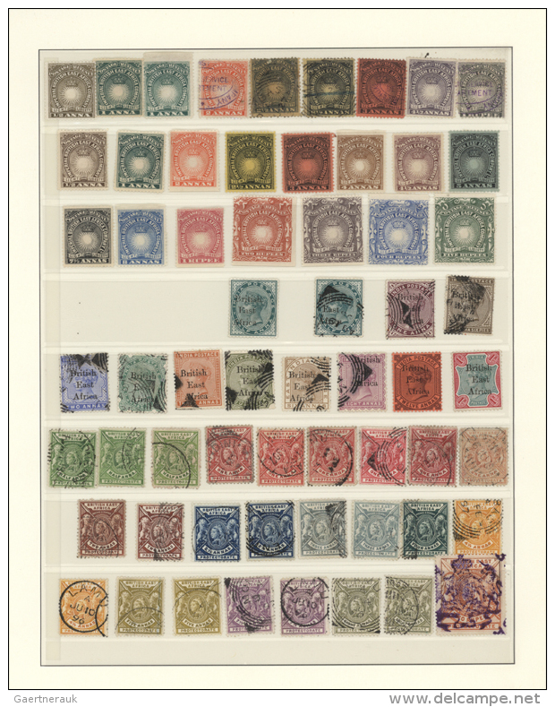 1890/1980 (ca.), British Areas In Eastern Africa (incl. Zanzibar), Mint And Used Collection In A Lindner Binder,... - Autres & Non Classés