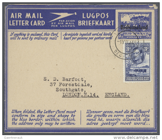 1945/1955 (ca.), Accumulation With About 200 Unused And Used/CTO AIRMAIL LETTERCARDS With Better Items Incl.... - Autres & Non Classés