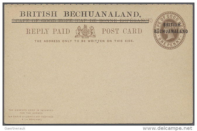 1890/1960 (ca.), British Bechuanaland/ Bechuanaland Protectorate, Collection Of 28 Different Unused Stationeries... - Autres & Non Classés