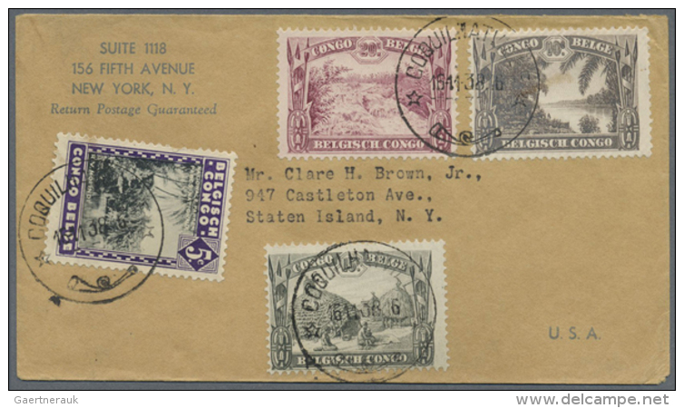 1923/1955 (ca.), Interesting Lot With Ten Covers Incl. Different Frankings, Registered And Airmail, Censored Items,... - Autres & Non Classés