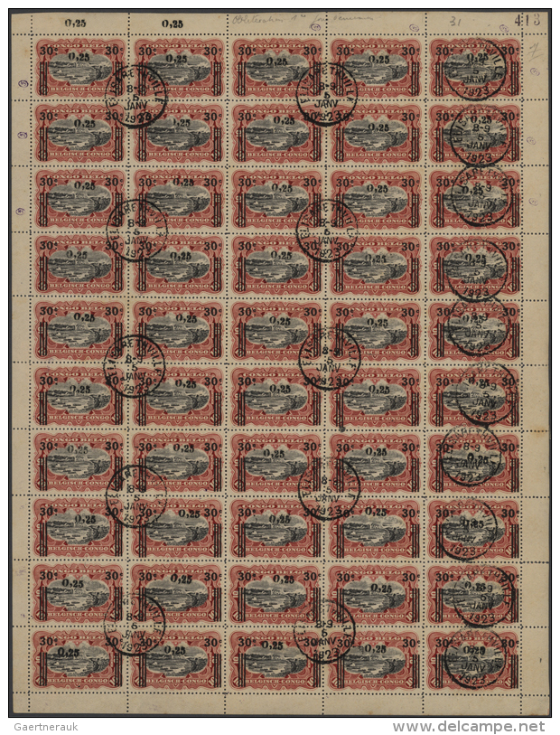 1909/1960 (ca.), Miscellaneous Lot With Main Value In The Early Issues, Many Complete Sheets/large Units, Also Some... - Autres & Non Classés