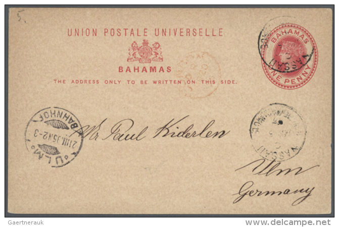 1895/1962 (ca.), Accumulation Of About 48 Mostly Commercially Used Postcards, Envelopes, Registered Letters And... - Bahamas (1973-...)