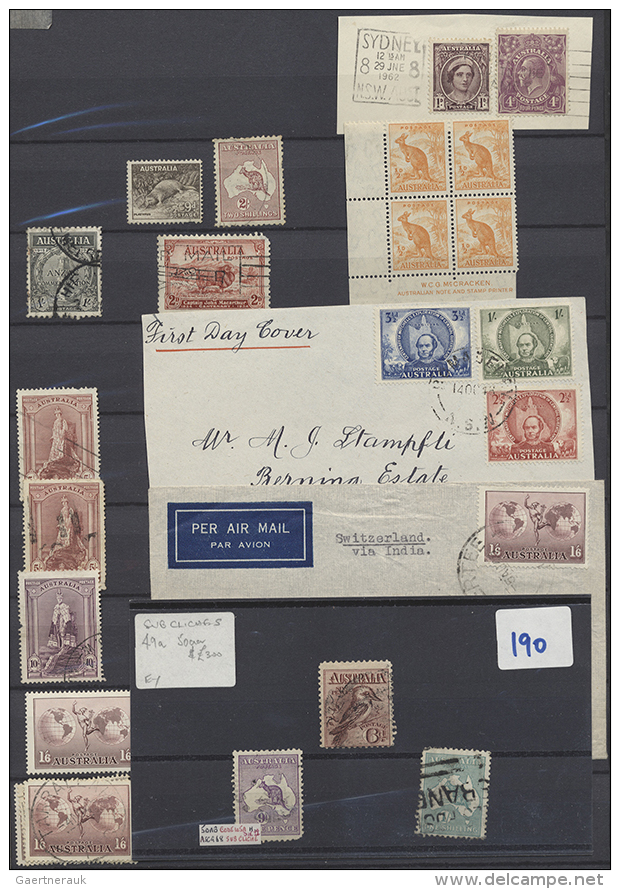 1915 To Modern: Accumulation Of Hundreds Of Stamps And Few Covers On Stock Pages Including Several Interesting... - Autres & Non Classés