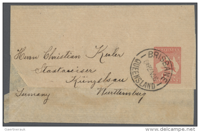 1890/1990 (ca.), Accumulation Incl. A Few Australian States With About 120 Covers, Postal Stationeries And FDC's... - Autres & Non Classés