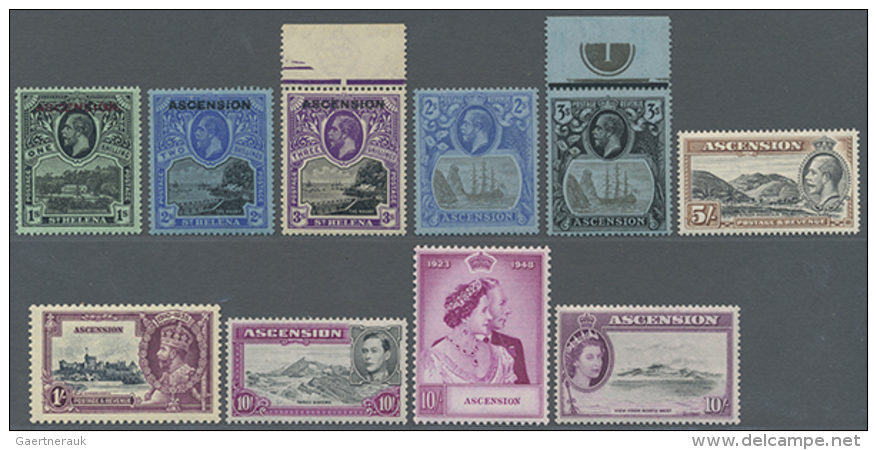 1922/1992, U/m Collection On Scott Pages, Showing A Good Range Od Better Issues, E.g. 1922 1s., 2s. And 3s., 1924... - Ascension (Ile De L')